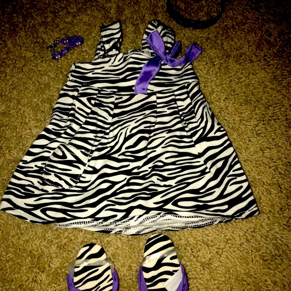 American Girl safari dress & accessories fits 18”